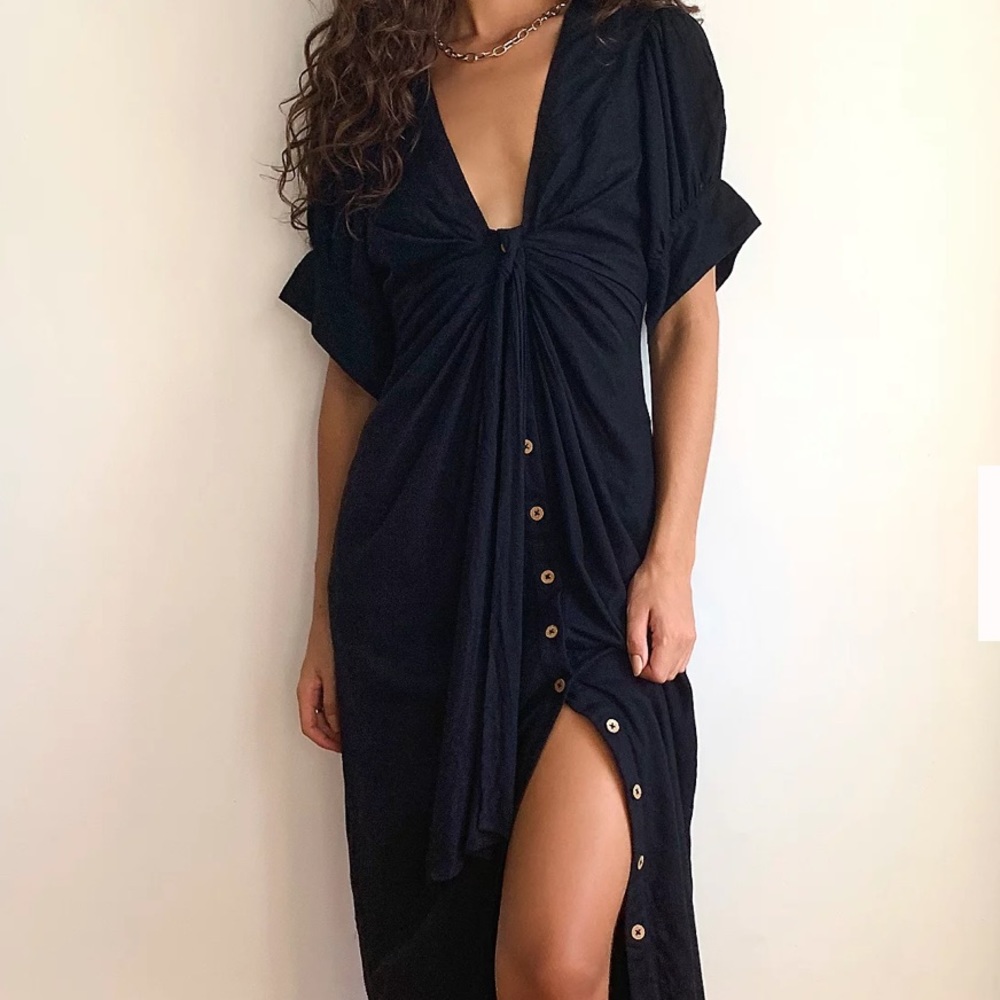 Free People Black Maxi Dress